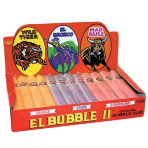 Dubble Bubble El Bubble II Bubble Gum Cigars Assorted Flavors 36ct